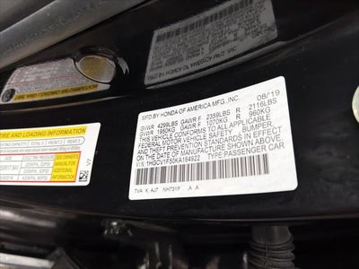 2019 Honda Accord Sedan EX-L 1.5T