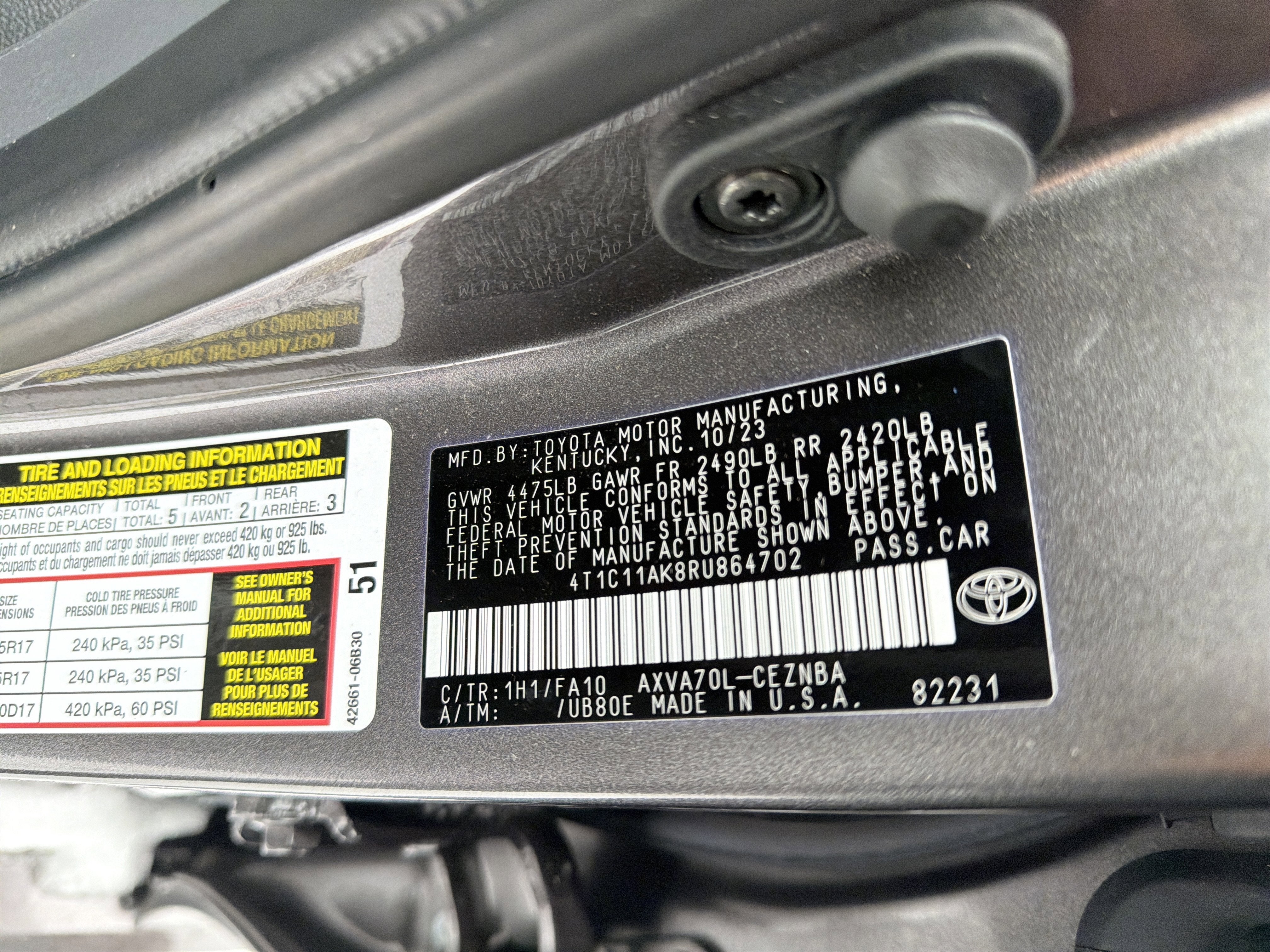 2024 Toyota Camry LE