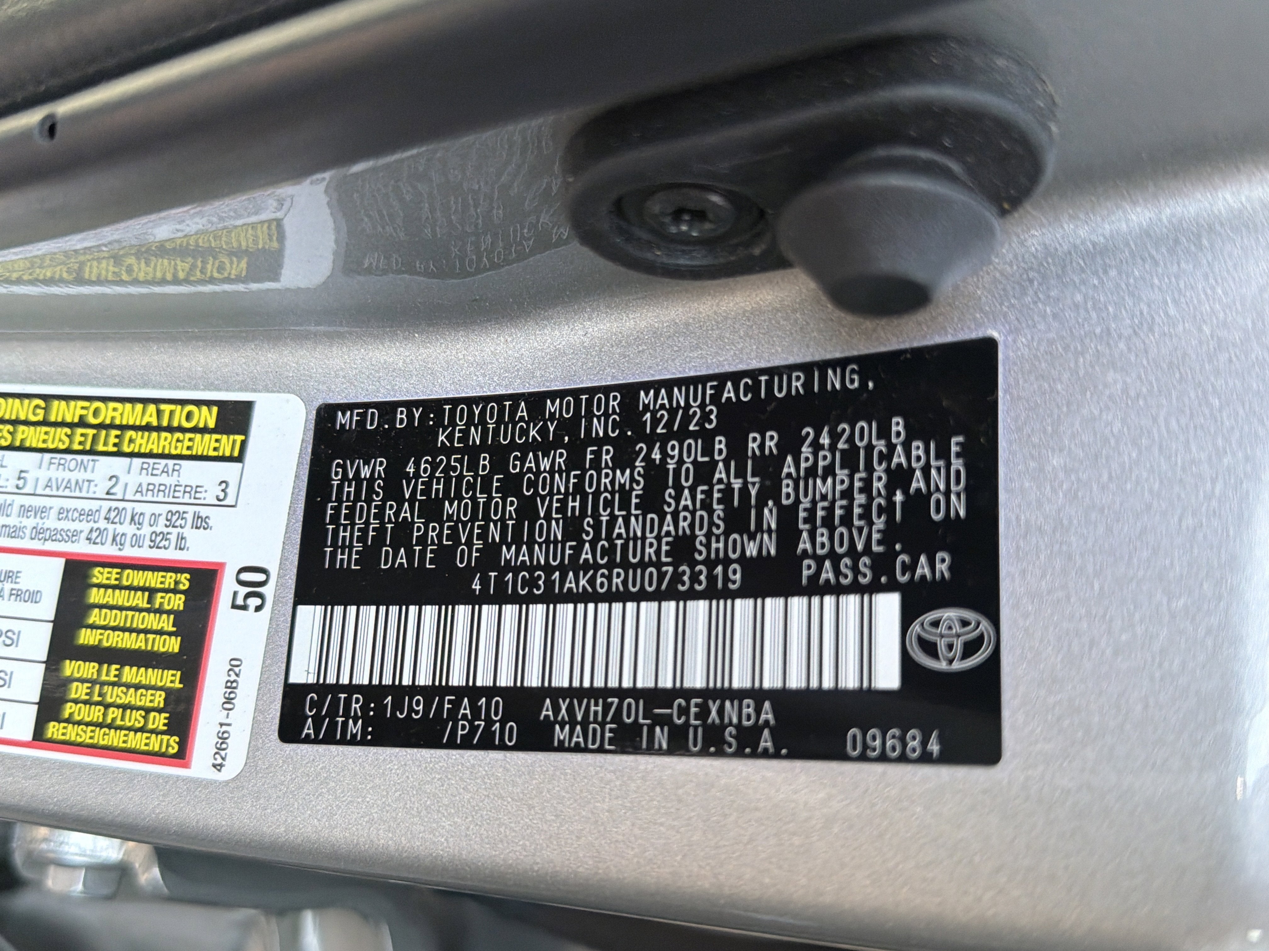 2024 Toyota Camry Hybrid LE