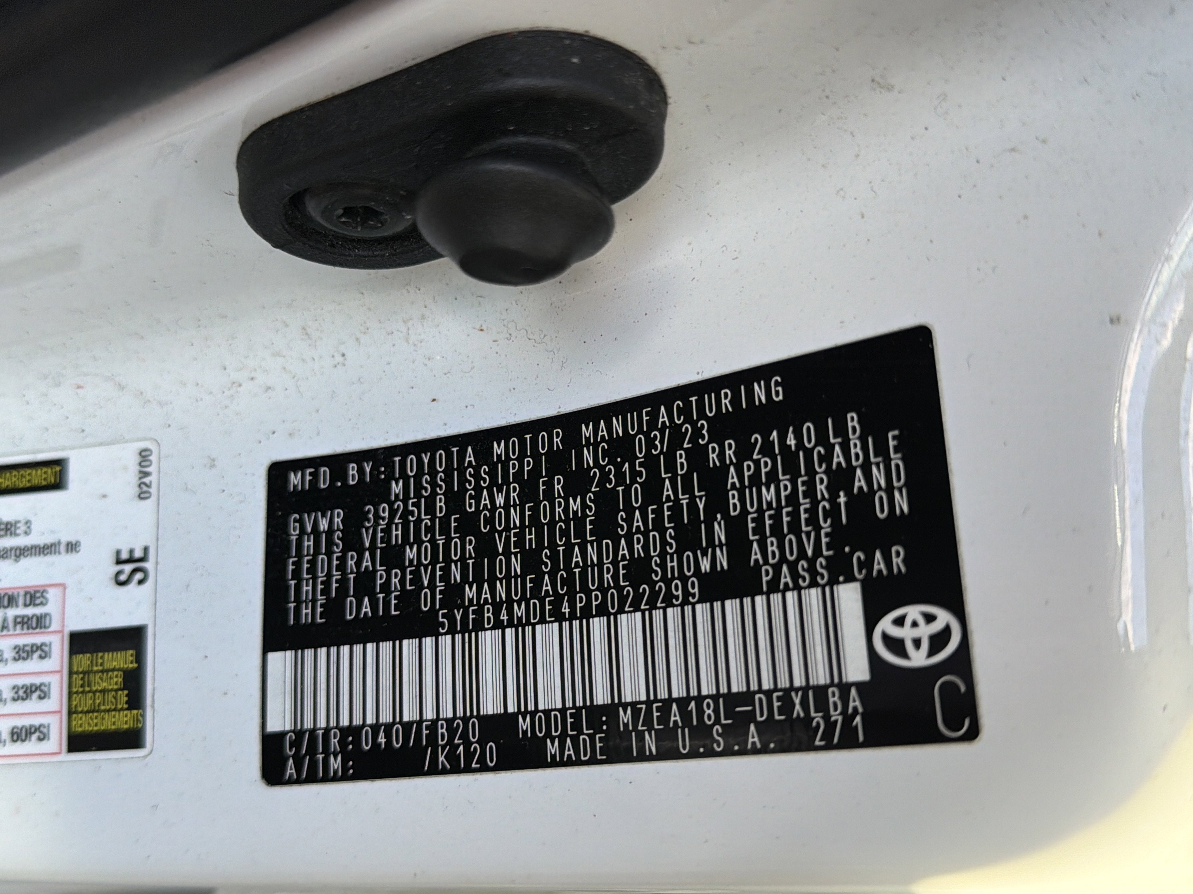 2023 Toyota Corolla LE