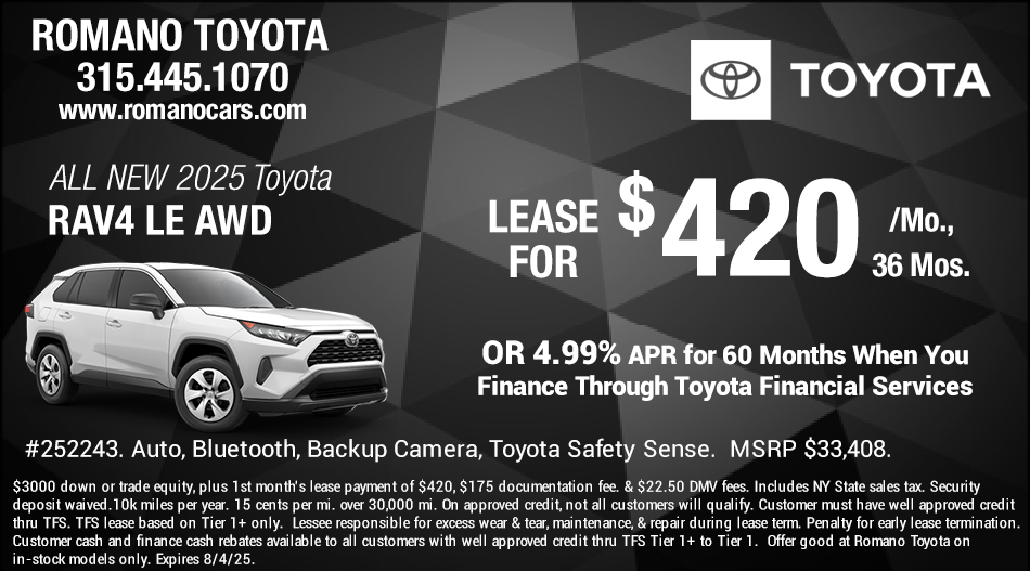 Toyota New Car Specials | East Syracuse Toyota dealer in East Syracuse NY