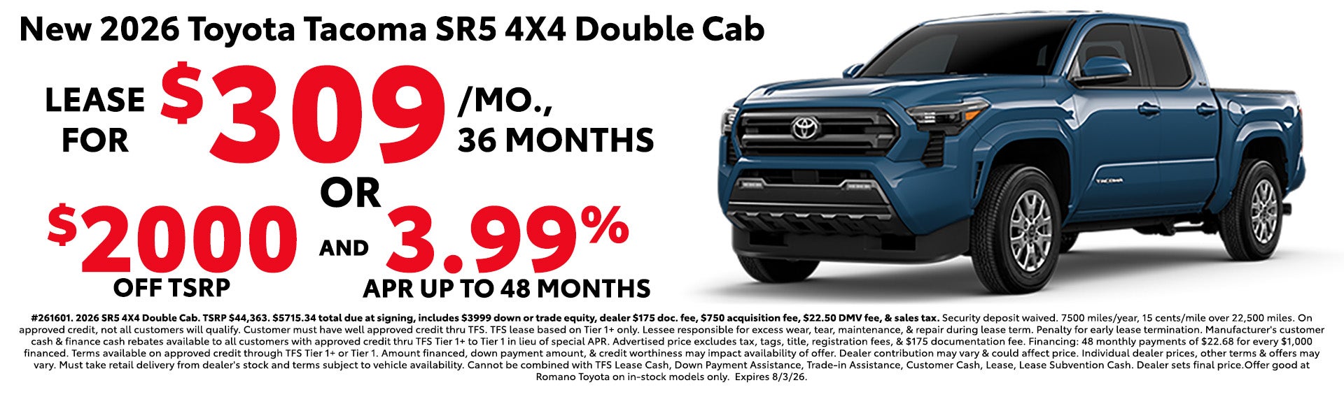 New 2026 Toyota Tacoma