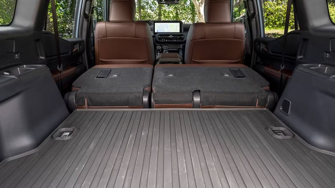 2027 Toyota Land Cruiser Java interior — premium leather-trimmed seating and cabin