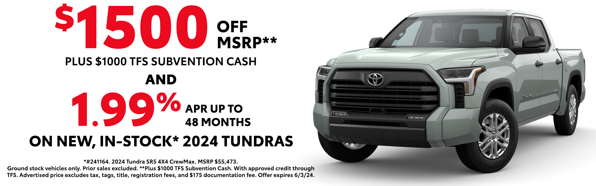 Special Offers on New In Stock 2024 Tundra